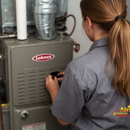 Furnace repair by Adkisson Air1 technician